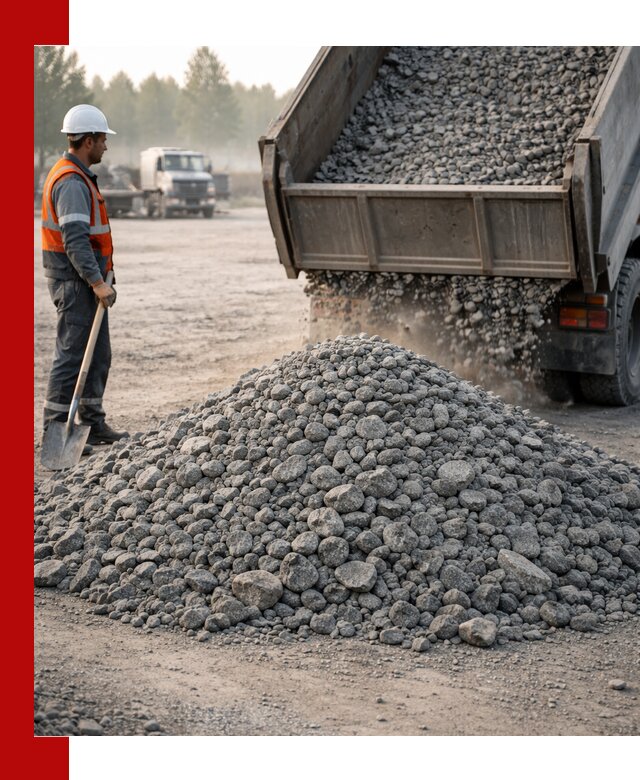 Гранитный щебень фракции 100–201 для строительства в Иваново