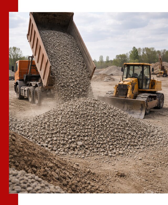 Доставка гравийного щебня фракции 40-70 в Иваново