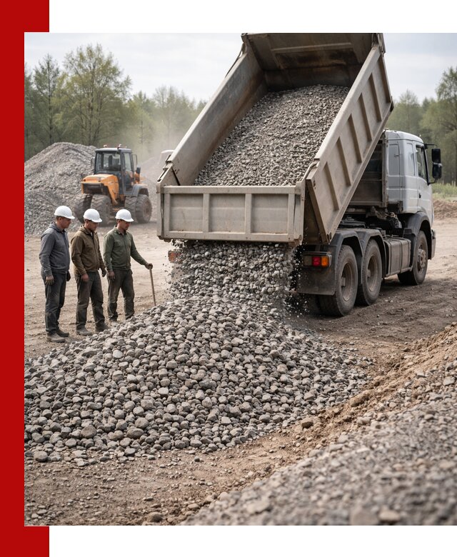 Доставка гравийного щебня фракции 70-120 в Иваново