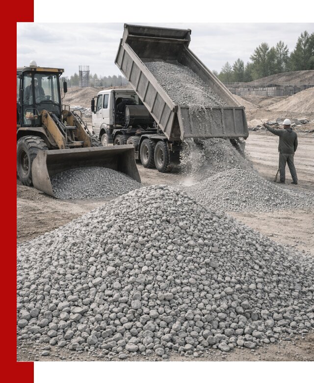 Доставка известнякового щебня фр. 5–20 в Иваново