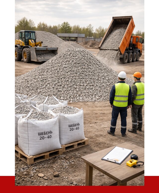 Известняковый щебень 20-40 в Иваново от 2170 р. ПРОНЕРУДВнв