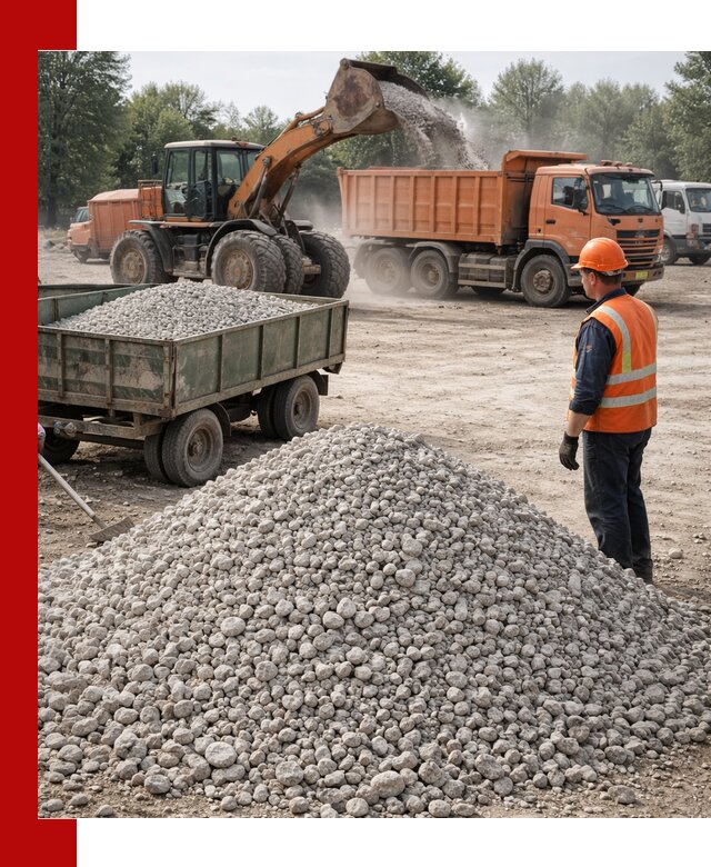 Доставка известнякового щебня фракция 20–40 в Иваново