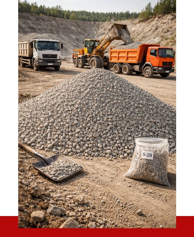 Доломитовый щебень фр. 5-20 в Иваново от 4339 р. | ПРОНЕРУДВнв