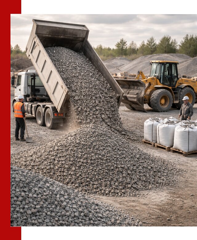 Бетонный щебень фракция 5–20 с доставкой в Иваново