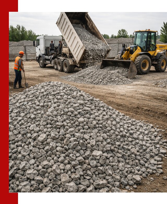 Доставка бетонного щебня фракции 40-70 в Иваново