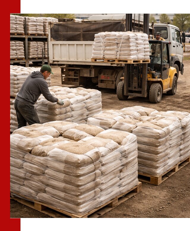 Карьерный песок в мешках с доставкой в Иваново