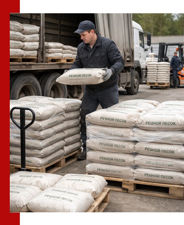 Речной песок в мешках с доставкой в Иваново