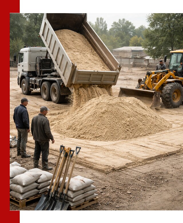 Доставка мытого песка в Иваново с самосвалами по выгодной цене