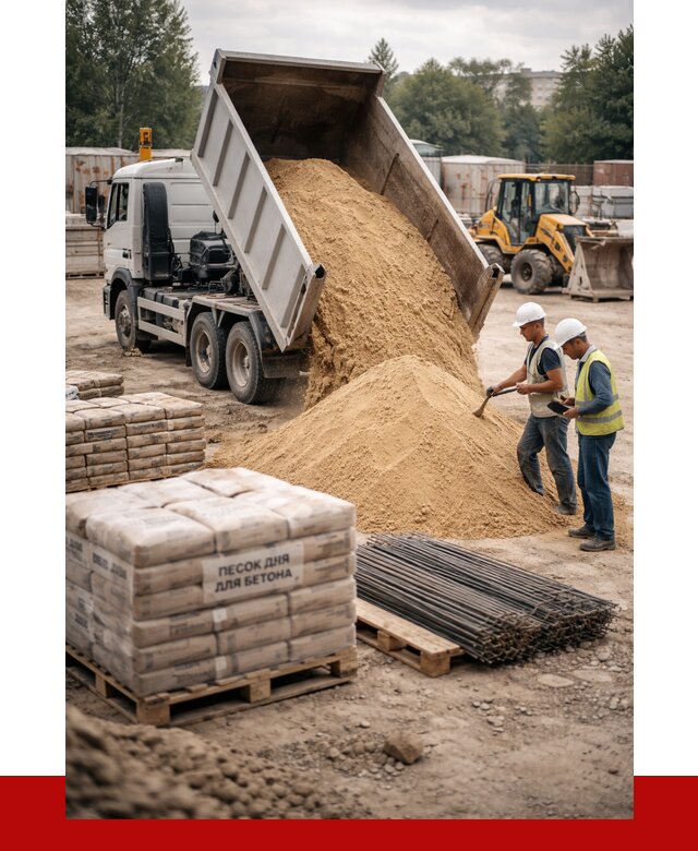Песок для бетона в Иваново от 2583 р. с доставкой, ПРОНЕРУДВнв