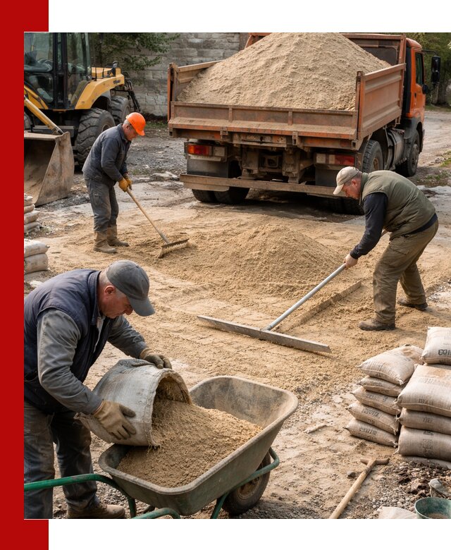 Поставка песка для стяжки в Иваново с быстрой доставкой
