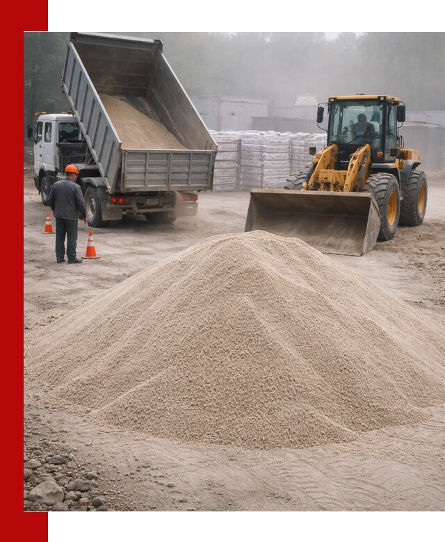 Кварцевый песок фракция 0–8 для стройработ в Иваново