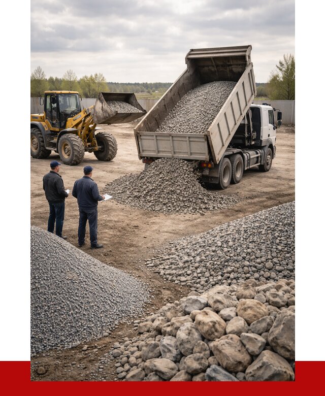 Гравий и камень с доставкой в Иваново от 4339 р. - ПРОНЕРУДВнв