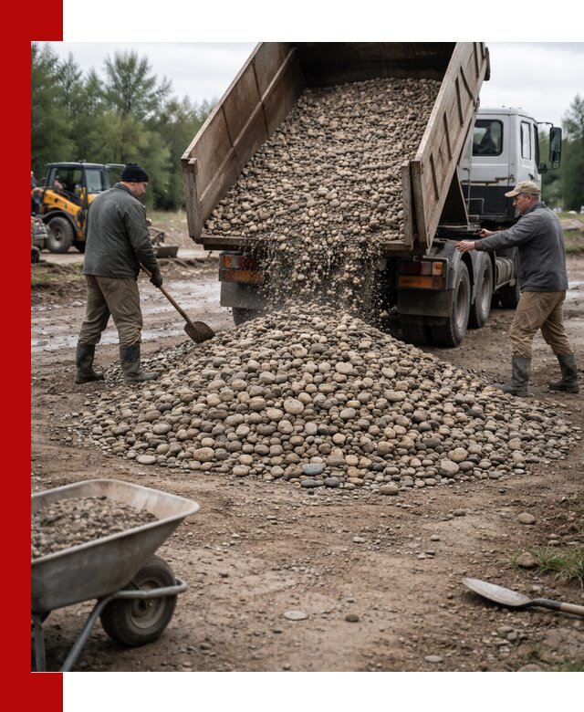 Доставка гальки речной оптом и в розницу в Иваново
