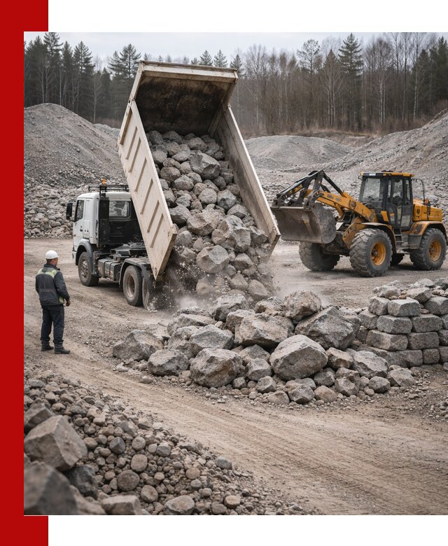 Доставка и продажа бутового гранитного камня в Иваново