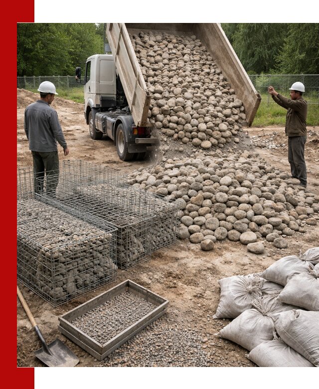 Камень для габионов фракция 70–151 в Иваново