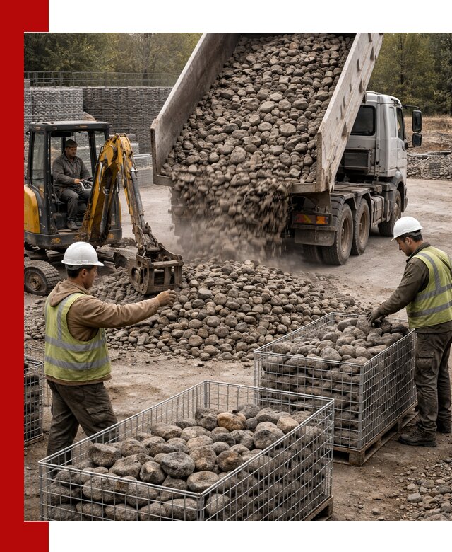 Камень для габионов фракция 100–201 в Иваново