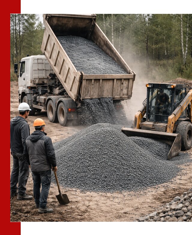 Гранитный отсев 0-5 с доставкой и разгрузкой в Иваново