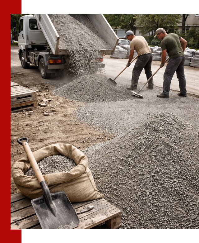 Отсев для тротуарной плитки в Иваново — доставка и укладка