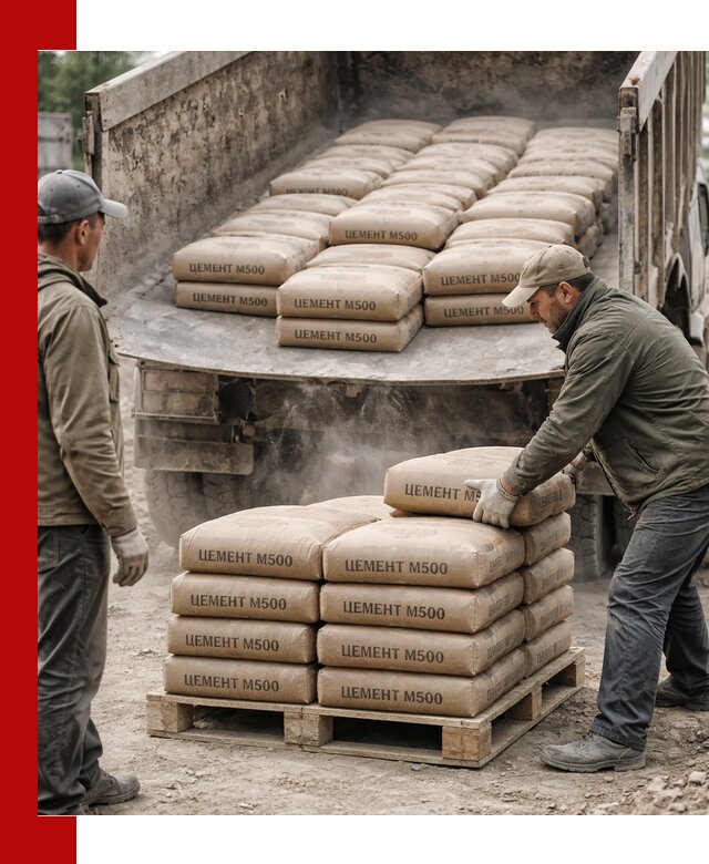 Цемент М500 с доставкой самосвалом в Иваново