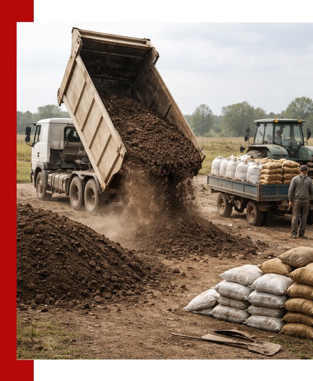 Доставка грунта и удобрений оптом в Иваново для сельхоз и строительства
