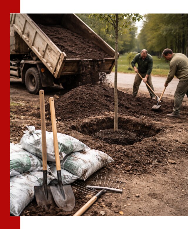 Грунт для посадки деревьев в Иваново — доставка и подготовка почвы