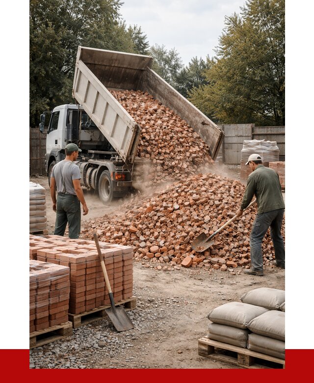 Бой кирпича в Иваново с доставкой от 4339 руб/куб | ПРОНЕРУДВнв