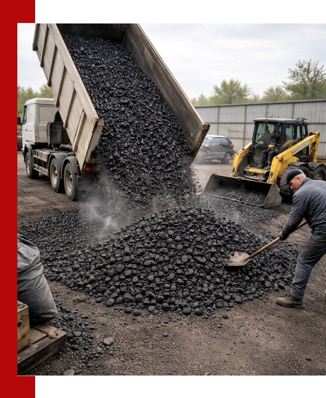 Доставка угля орех в Иваново оптом и в розницу