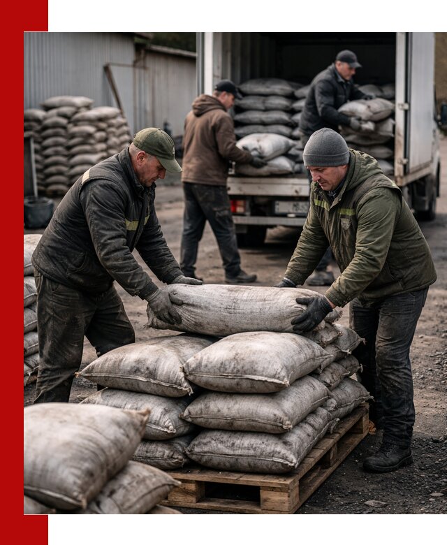 Доставка угля в мешках по выгодным ценам в Иваново