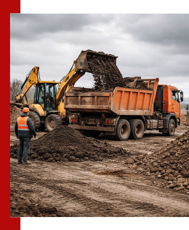 Вывоз грунта и строительного мусора в Иваново грузовыми самосвалами