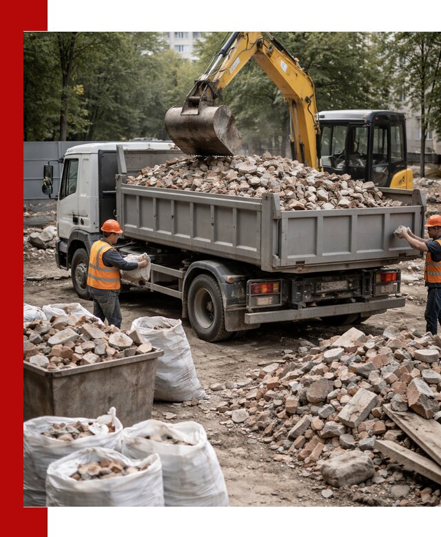 Вывоз строительного мусора в Иваново с самосвалами и контейнерами