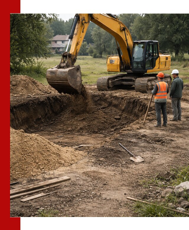 Рытье котлована под фундамент в Иваново (быстро и недорого)